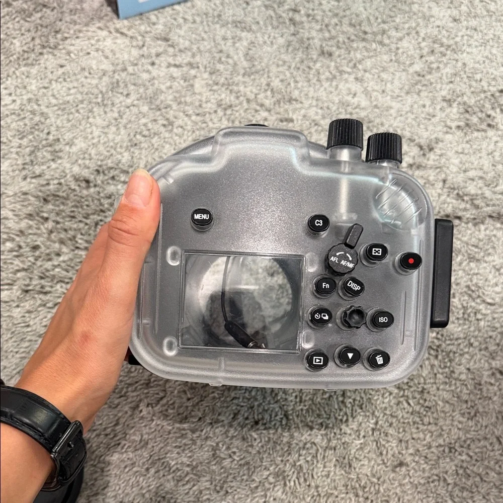 Black Underwater Camera Housing